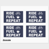 Ride Fuel herhalen Rechthoekige Sticker (Vel)