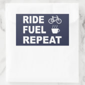 Ride Fuel herhalen Rechthoekige Sticker (Tas)