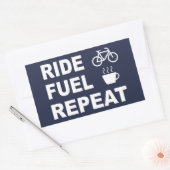 Ride Fuel herhalen Rechthoekige Sticker (Envelop)