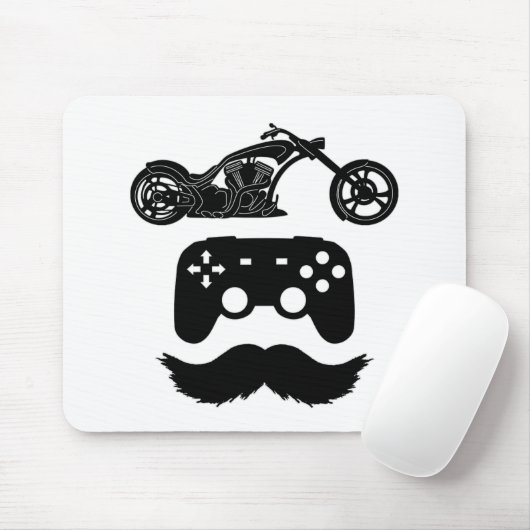 Ride.Game.Dad Black Graphic (A) Muismat (Met muis)