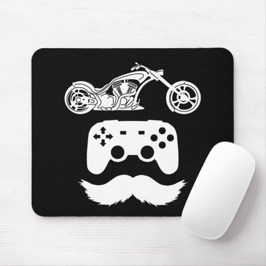 Ride.Game.Dad White Graphic (A) Muismat (Met muis)