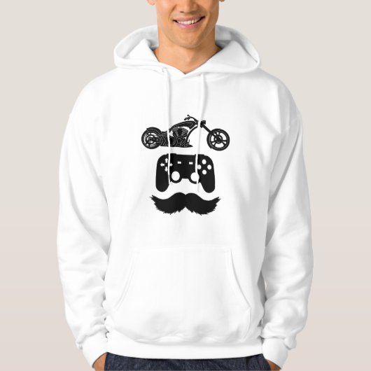 Ride.Game.Dad zwart-afbeelding met tekst (a) Hoodie (Voorkant)