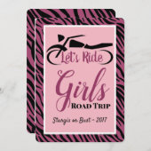 Ride Girls Road Trip Kaart (Voorkant / Achterkant)