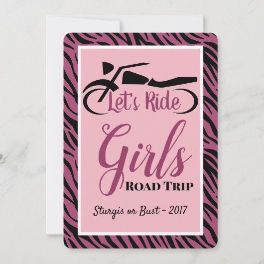 Ride Girls Road Trip Kaart (Voorkant)