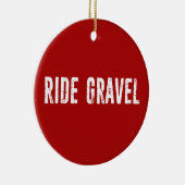 Ride Gravel Keramisch Ornament (Rechts)