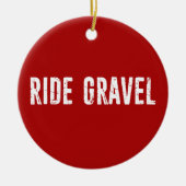 Ride Gravel Keramisch Ornament (Voorkant)