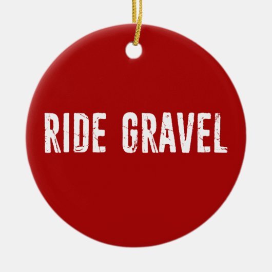 Ride Gravel Keramisch Ornament (Voorkant)