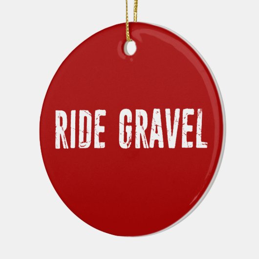 Ride Gravel Keramisch Ornament (Links)