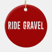 Ride Gravel Keramisch Ornament (Achterkant)