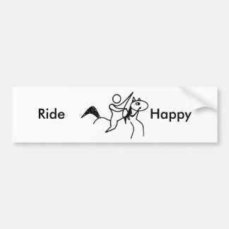 Ride Happy (paard) Bumpersticker
