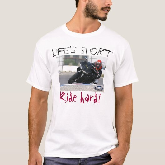 Ride hard - Gepersonaliseerd T-shirt (Voorkant)