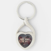 ride hard live wild sleutelhanger (Voorkant)