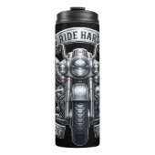 Ride Hard Ride Free Winged Motorcycle Thermosbeker (Voorkant)