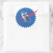 Ride High Vierkante Sticker (Tas)