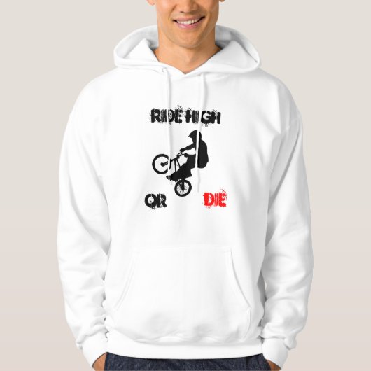RIDE HOGE OF DIE HOODIE (Voorkant)