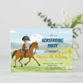 Ride horseback kaart (Staand voorkant)