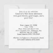 Ride in pensioen Gecko Motorcycle Party Uitnodigen (Achterkant)