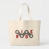 Ride (Keten) Grote Tote Bag (Voorkant)
