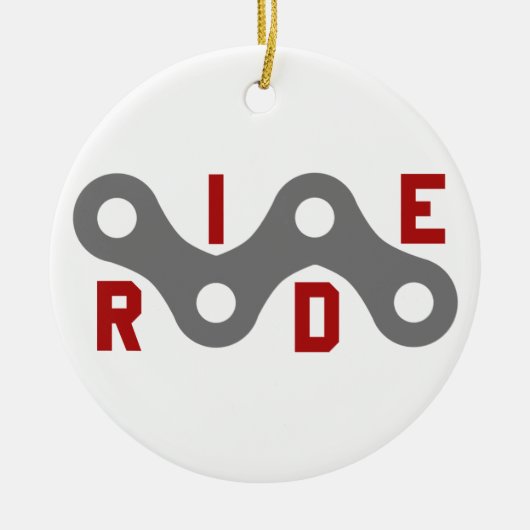 Ride (Keten) Keramisch Ornament (Voorkant)