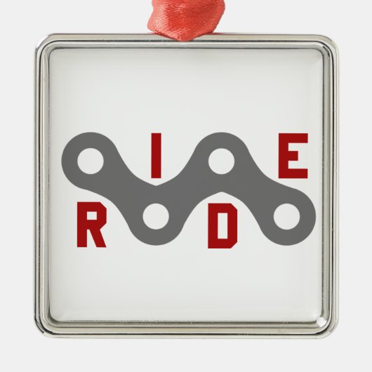 Ride (Keten) Metalen Ornament (Voorkant)