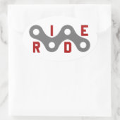 Ride (Keten) Ovale Sticker (Tas)