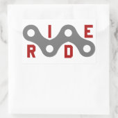 Ride (Keten) Rechthoekige Sticker (Tas)