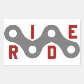 Ride (Keten) Rechthoekige Sticker (Voorkant)