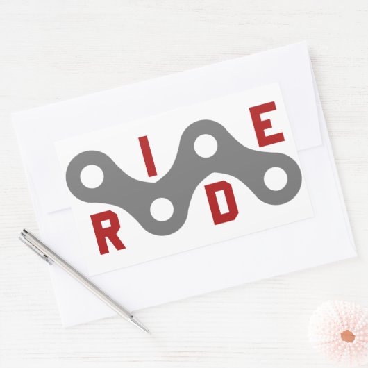 Ride (Keten) Rechthoekige Sticker (Envelop)