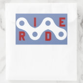 Ride (Keten) Rechthoekige Sticker (Tas)