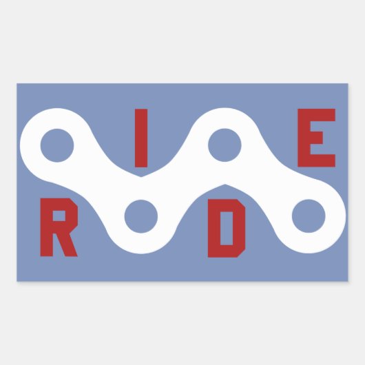 Ride (Keten) Rechthoekige Sticker (Voorkant)