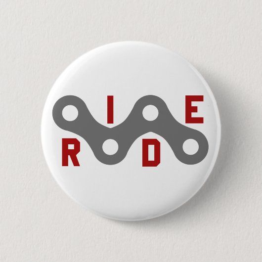 Ride (Keten) Ronde Button 5,7 Cm (Voorkant)