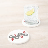 Ride (Keten) Zandsteen Onderzetter (Zijkant)