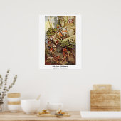 Ride Kunos van Falkenstein door Moritz von Schwind Poster (Keuken)