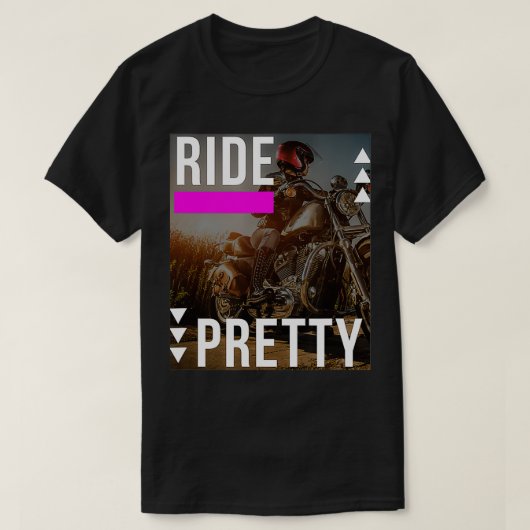 Ride  Lady Biker Lover2 T-shirt (Design voorkant)