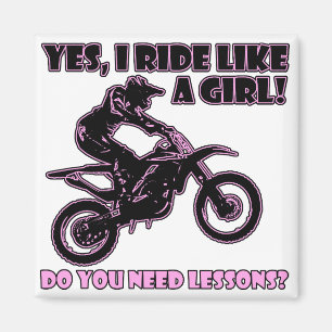 Ride Like A Girl Motocross Dirt Bike Koelkastmagne Magneet