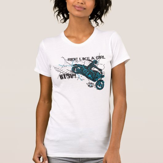 Ride like a Girl T-shirt (Voorkant)