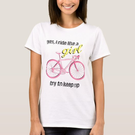 Ride like a Girl T-shirt (Voorkant)