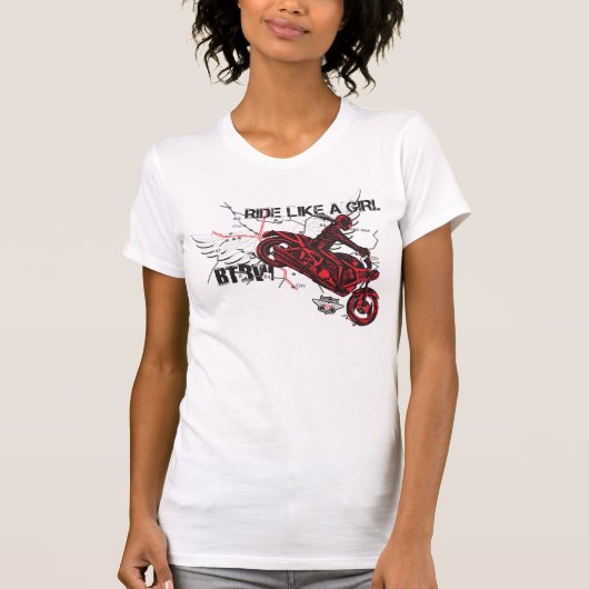 Ride like a Girl T-shirt (Voorkant)