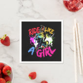 Ride Lke A Girl BMX Biker Gift Idea Servet (Insitu)