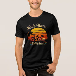 Ride Meer Maak Je Minder Zorgen Vintage Zonsonderg Tri-Blend Shirt