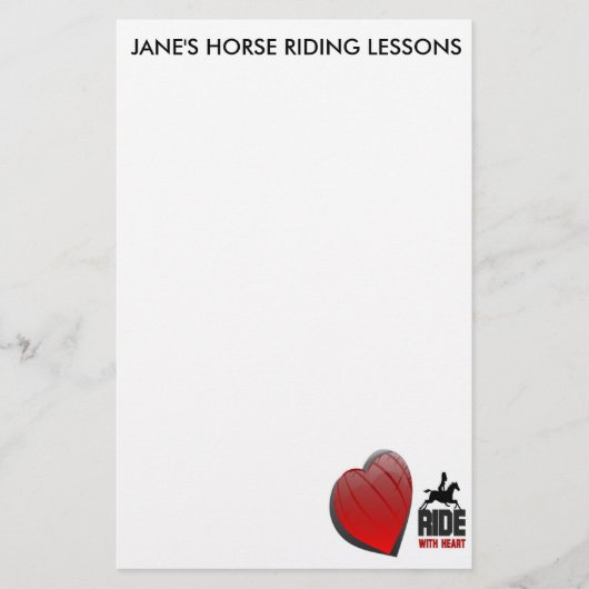 RIDE MET HARTPRODUCTEN BRIEFPAPIER (Voorkant)