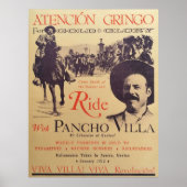 Ride met Pancho Villa Old Poster (Voorkant)