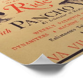 Ride met Pancho Villa Old Poster (Hoek)