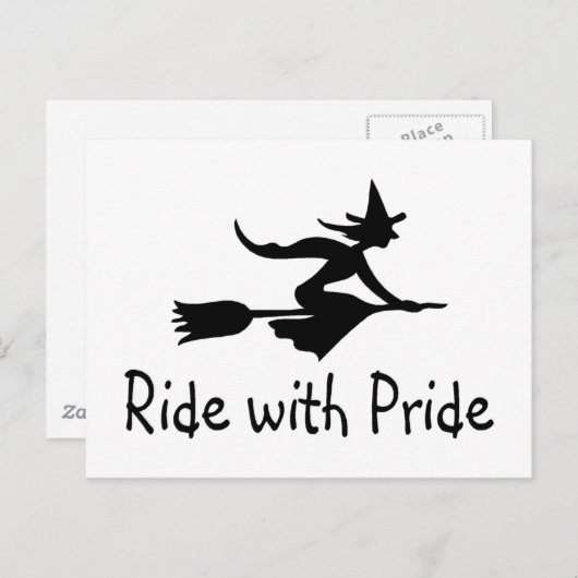 Ride met trots briefkaart (Voorkant / Achterkant)