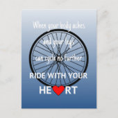 Ride met uw hart inspirerend briefkaart (Voorkant)
