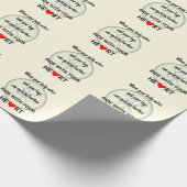 Ride met uw hart inspirerend cadeaupapier (Hoek)