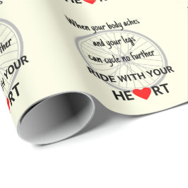Ride met uw hart inspirerend cadeaupapier
