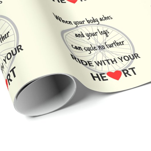 Ride met uw hart inspirerend cadeaupapier (Rol Hoek)