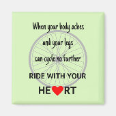 Ride met uw hart inspirerend magneet (Voorkant)
