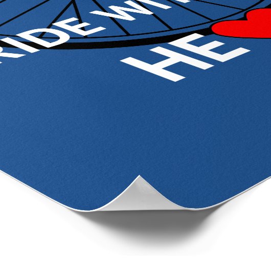 Ride met uw hart inspirerend poster (Hoek)